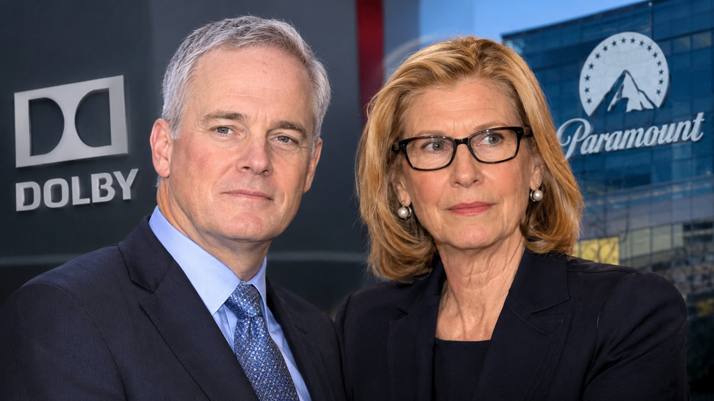 Tim Dove and Shari Redstone