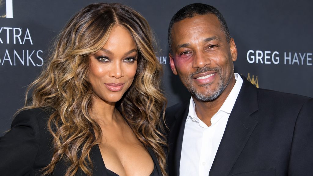 Tyra Banks and Greg Hayes